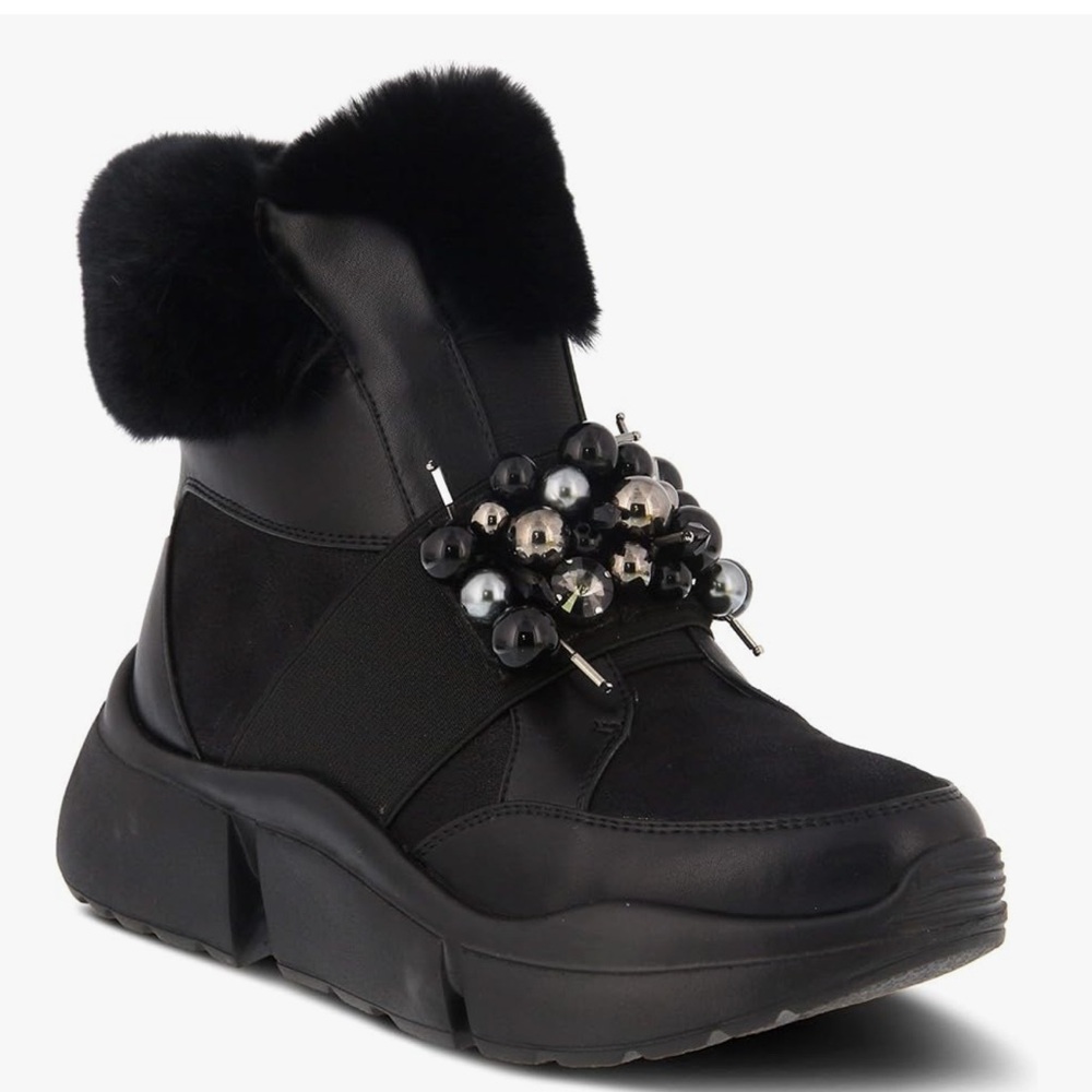 Azura Women's Fashion Black Boot Size EU 38 US 7.5-8
